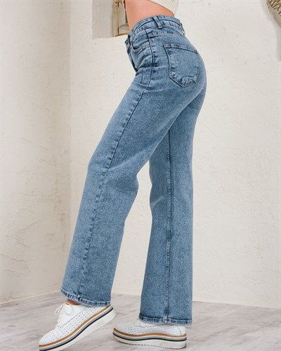 Kadın Bol Paça Kot pantolon 19922